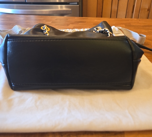 Charles & Keith Black Shoulder Bag with Gold Chain - Picture 5 of 15